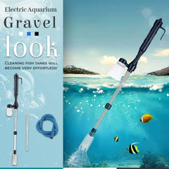 Electric Aquarium Gravel Cleaner with Adapter