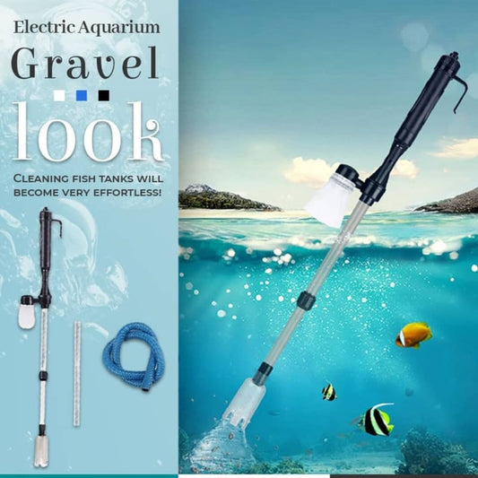 Electric Aquarium Gravel Cleaner with Adapter