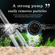 Electric Aquarium Gravel Cleaner with Adapter