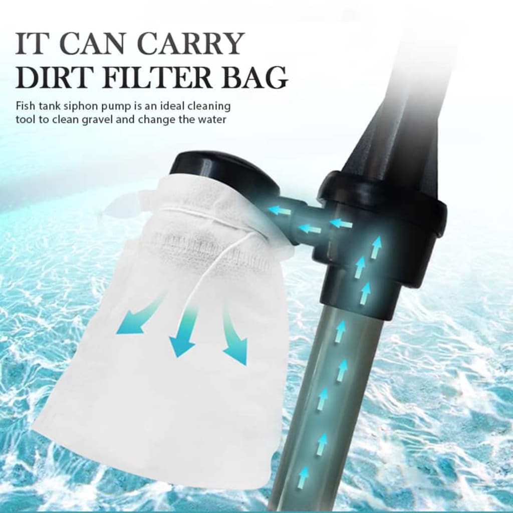 Electric Aquarium Gravel Cleaner with Adapter