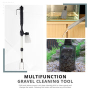 Electric Aquarium Gravel Cleaner with Adapter