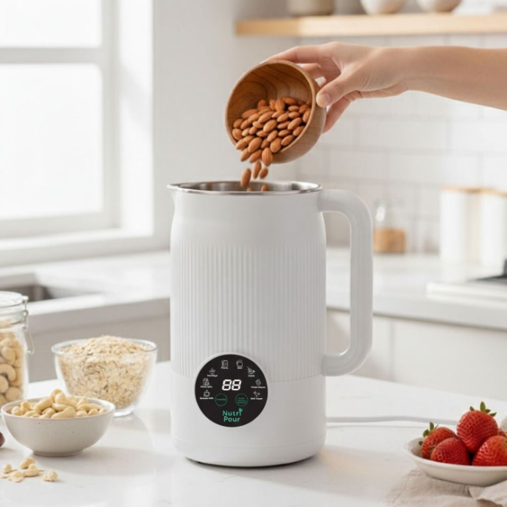 NutriPour - The 8-in-1 Multifunction Nut Milk & Juice Maker